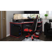 Escritorio Gamer Moderno Negro 198cm